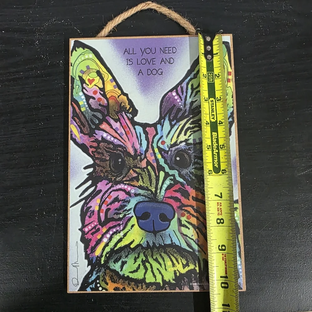 Dean Russo Neon Multicolored Dog Lover Hanging Wall Decor - Schnauzer - Picture 5 of 8